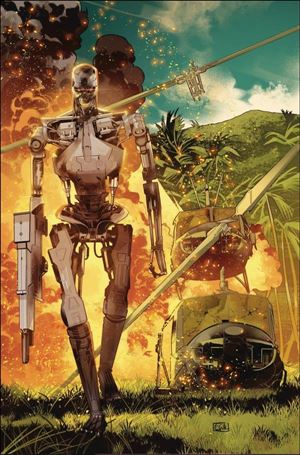 Terminator (2024) issue 3-K Edwin Galmon 1:15 Foil Virgin Cardstock Cover