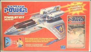 Captain Power and the Soldiers of the Future Vehicles and Playsets figure 3-C Powerjet XT-7 Deluxe Set w/ VHS 