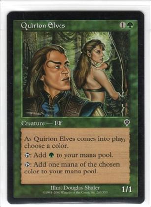 Magic the Gathering: Invasion (Base Set) card 203 Quirion Elves