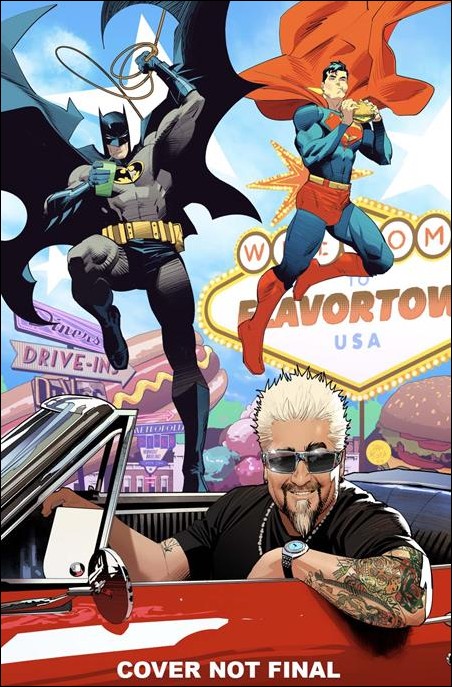 Batman/Superman: World's Finest issue 37-D Dan Mora Guy Fieri Cameo Cardstock Cover