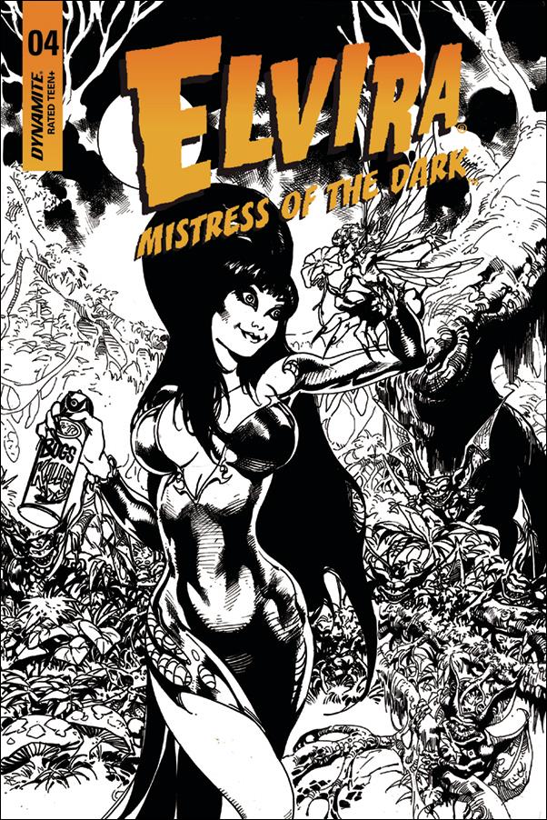 Elvira, Mistress of the Dark (2018) issue 4-I Roberto Castro 1:15 Black & White Cover