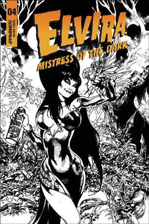Elvira, Mistress of the Dark (2018) issue 4-I Roberto Castro 1:15 Black & White Cover