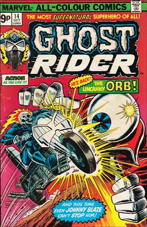 Ghost Rider (1973) issue 14-B UK Price Cover
