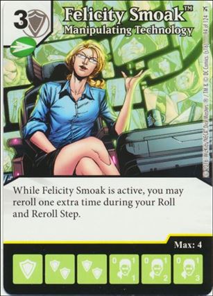 DC Comics Dice Masters Green Arrow and The Flash card 94 Felicity Smoak: Manipulating Technology