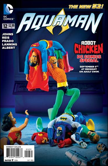 Aquaman (2011) issue 12-B Robot Chicken Cover