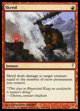 Magic the Gathering: Coldsnap (Base Set) card 97 Skred