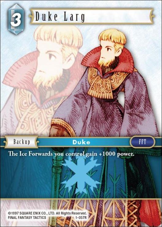 Final Fantasy Trading Card Game: Opus I (Base Set) card 057R Duke Larg