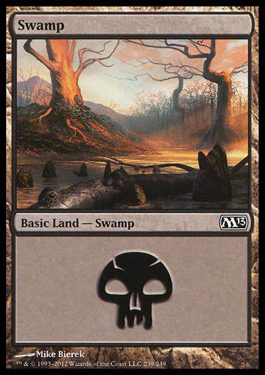 Magic the Gathering: 2013 Core Set (Base Set) card 239 Swamp