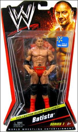WWE (Series 01) figure 1-C Batista (with Collector's Guide)