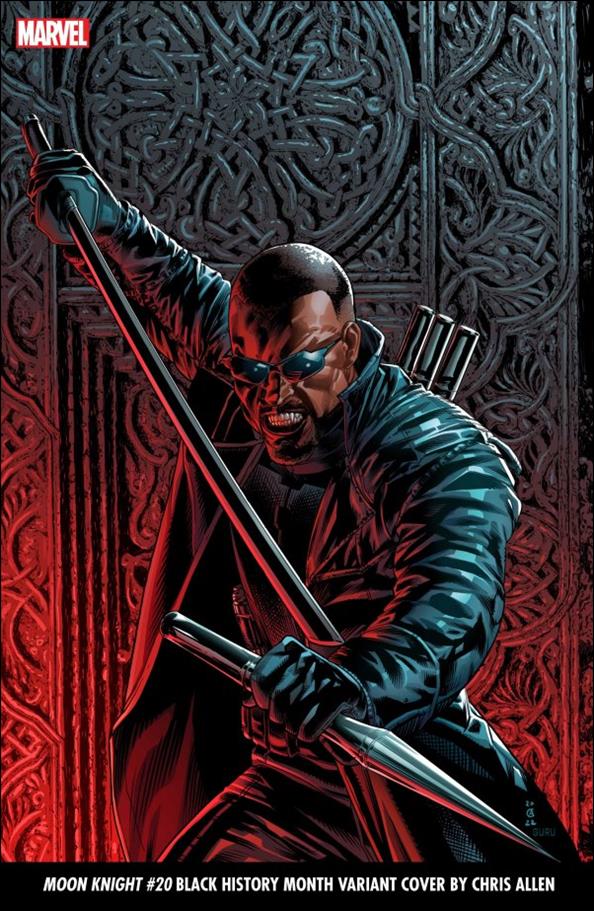 Moon Knight (2021) issue 20-B Christopher Allen Blade Black History Month Cover