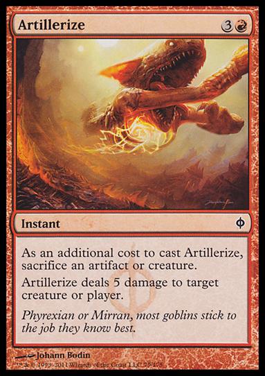 Magic the Gathering: New Phyrexia card 79 Artillerize