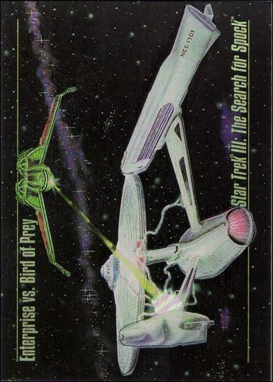 Star Trek Master Series: Series 1 (Spectra Cards Subset) card S-4 Enterprise vs Bird of Prey