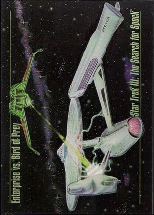 Star Trek Master Series: Series 1 (Spectra Cards Subset) card S-4 Enterprise vs Bird of Prey