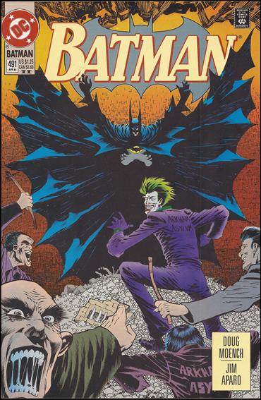 Batman (1940) issue 491-B Yellow Logo (2nd Printing)