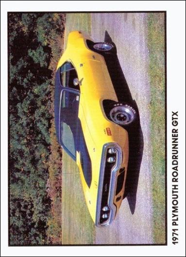 Muscle Cars (Base Set) card 28 1971 Plymouth Roadrunner GTX