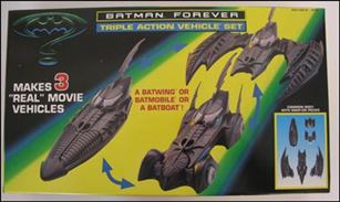 Batman Forever (Vehicles) figure 4 Triple Action Vehicle Set