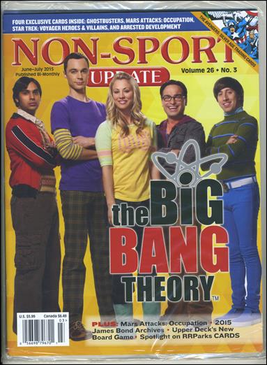 Non-Sport Update (2015) issue 3 Polybagged with Promo Cards