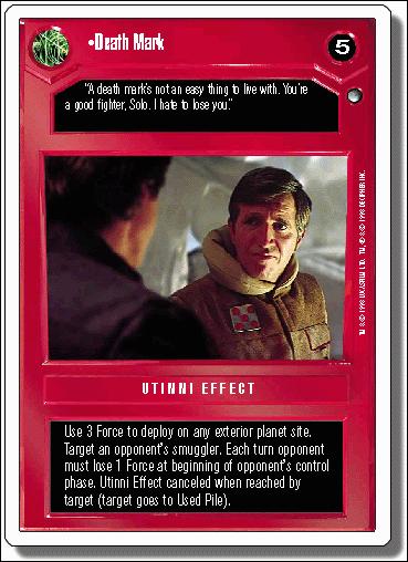 Star Wars: Hoth Revised (Base Set) card 29 Death Mark
