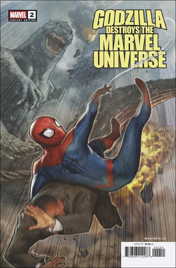 Godzilla Destroys the Marvel Universe issue 2-C Stonehouse Cover