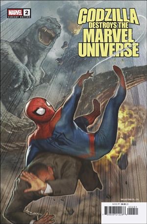 Godzilla Destroys the Marvel Universe issue 2-C Stonehouse Cover