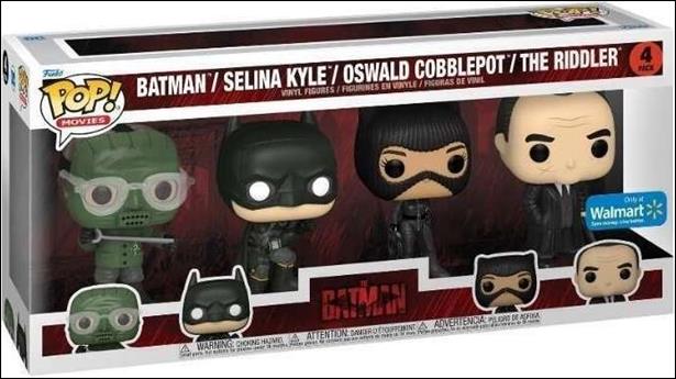POP! Movies Multi-Packs figure nn20 The Batman 4 Pack Walmart Exclusive
