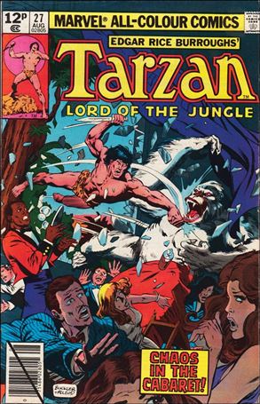 Tarzan (1977) issue 27-B UK Price Cover