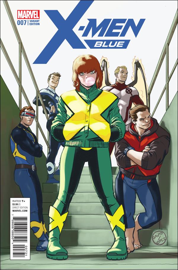 X-Men: Blue issue 7-C David Lopez 1:25 Cover