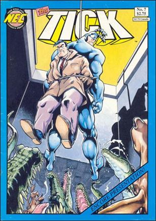 Tick (1988) issue 7-C Blue Border Cover (3rd Printing)