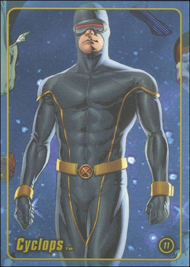 Marvel Heroes Figure Factory: Series 1 (Base Set) card 11 Cyclops