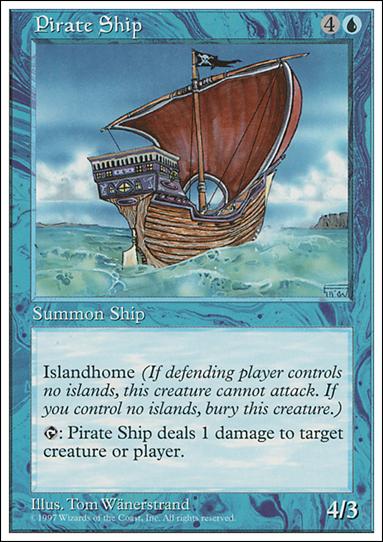 Magic the Gathering: 5th Edition (Base Set) card 109 Pirate Ship
