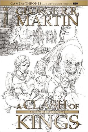 George R. R. Martin's a Clash of Kings (2017) issue 8-D Mel Rubi 1:15 Black and White Cover