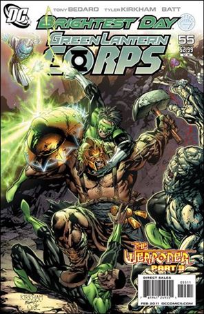 Green Lantern Corps (2006) issue 55 Tyler Kirkham Cover