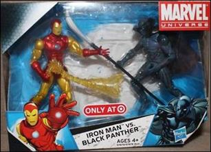 Marvel Universe (Target 2-Packs) figure 001 Iron Man vs Black Panther