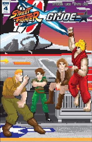 Street Fighter x G.I. Joe issue 4-C Matt Waite 1:10 8-Bit Cover