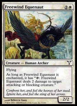 Magic the Gathering: Dissension (Base Set) card 9 Freewind Equenaut