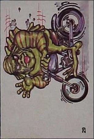 Silly Cycles (Base Set) card 29-B  (Fan Art on Back)