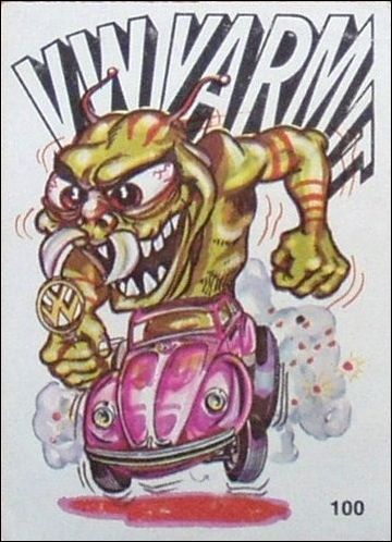 Oddest Odd Rods (Base Set) card 100 VW Varmit (Fan Art on Back)