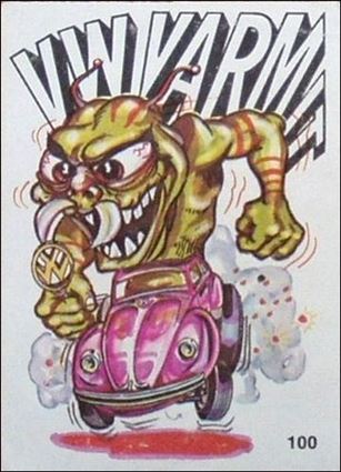 Oddest Odd Rods (Base Set) card 100 VW Varmit (Fan Art on Back)