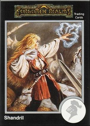TSR 1991 Trading Cards Premier Edition Factory Set (Base Set) card 7 Forgotten Realms - Shandril
