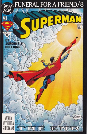 Superman (1987) issue 77-B Yellow & Blue Logo Cover (2nd Printing)