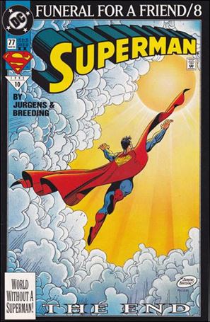 Superman (1987) issue 77-B Yellow & Blue Logo Cover (2nd Printing)