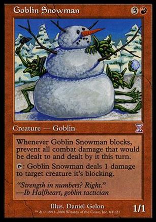 Magic the Gathering: Time Spiral (Timeshifted Subset) card 64 Goblin Snowman