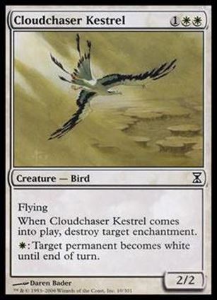Magic the Gathering: Time Spiral (Base Set) card 10 Cloudchaser Kestrel