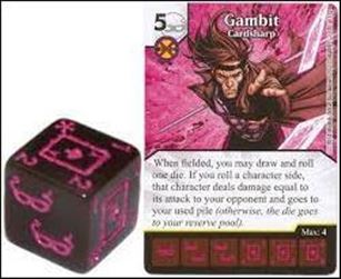 Marvel Dice Masters Avengers vs. X-Men  card 107 Gambit: Cardsharp