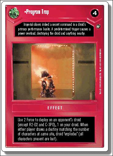 Star Wars: A New Hope Revised (Base Set) card 43 Program Trap