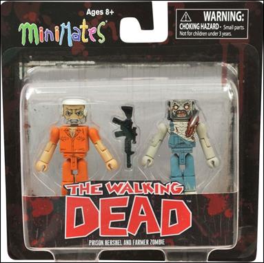 Walking Dead Minimates figure 9 Prison Hershel and Farmer Zombie
