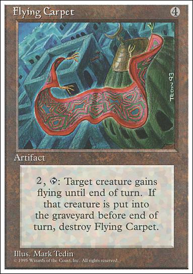 Magic the Gathering: 4th Edition (Base Set) card 320 Flying Carpet