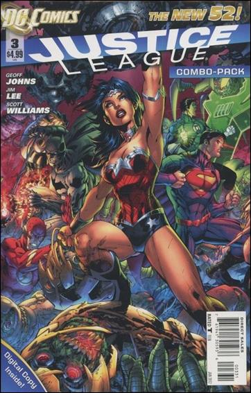 Justice League (2011) issue 3-C Unbagged Jim Lee Cover with Digital Copy Code