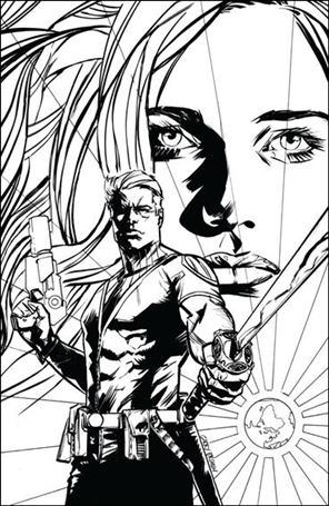 Higher Earth issue 4-D Garry Brown 1:20 Virgin Black & White Cover