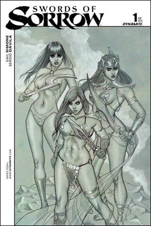 Swords of Sorrow issue 1-O Jenny Frison Black & White Cover